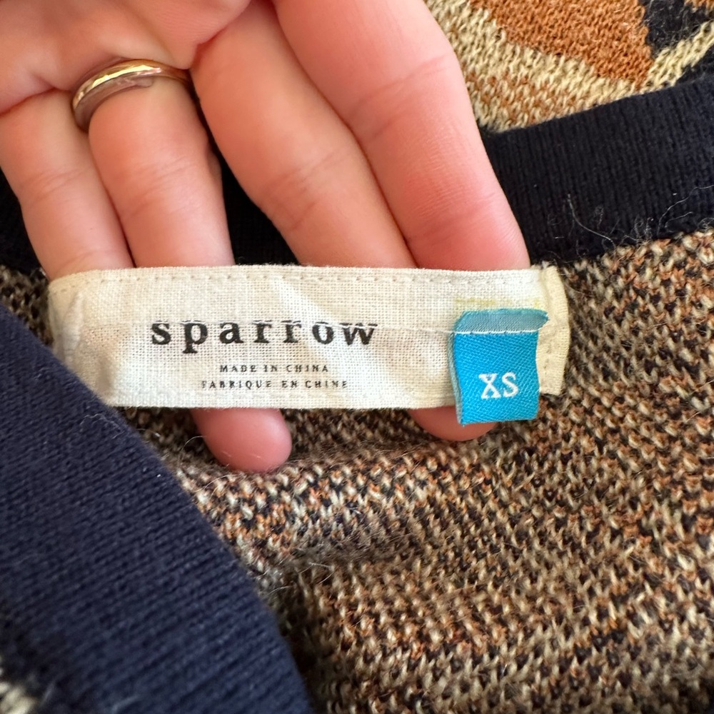 Anthropologie Sparrow pencil knit skirt perfect fall design sz XS pumpkin spice - Picture 2 of 3